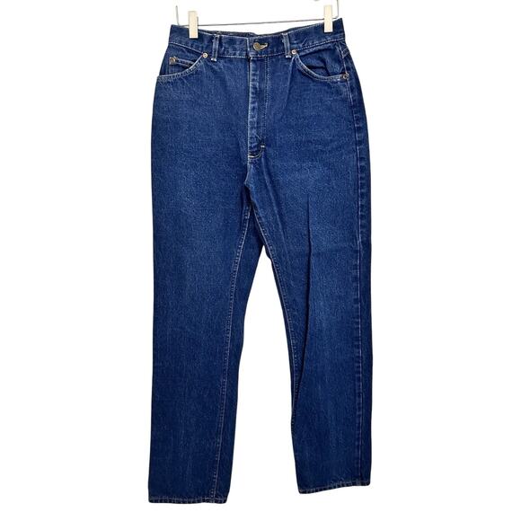 Vintage High Rise Lee Mom Jeans Womens Size 6 28 30 Inseam Union Made 1970s USA - Picture 1 of 11